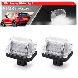 Fits For Gen2 Mazda CX-5 Typ KF 2017+ SMD Full White Error Free LED License Plate Lights Auto Parking Tag Lamps Replacement