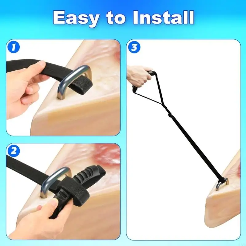 2 حزمة من أحزمة مساعدة الاستقرار من مادة البولي أميد الدائمة مع عمليات سحب مريحة من أجل ثبات HELLO Pirogue و