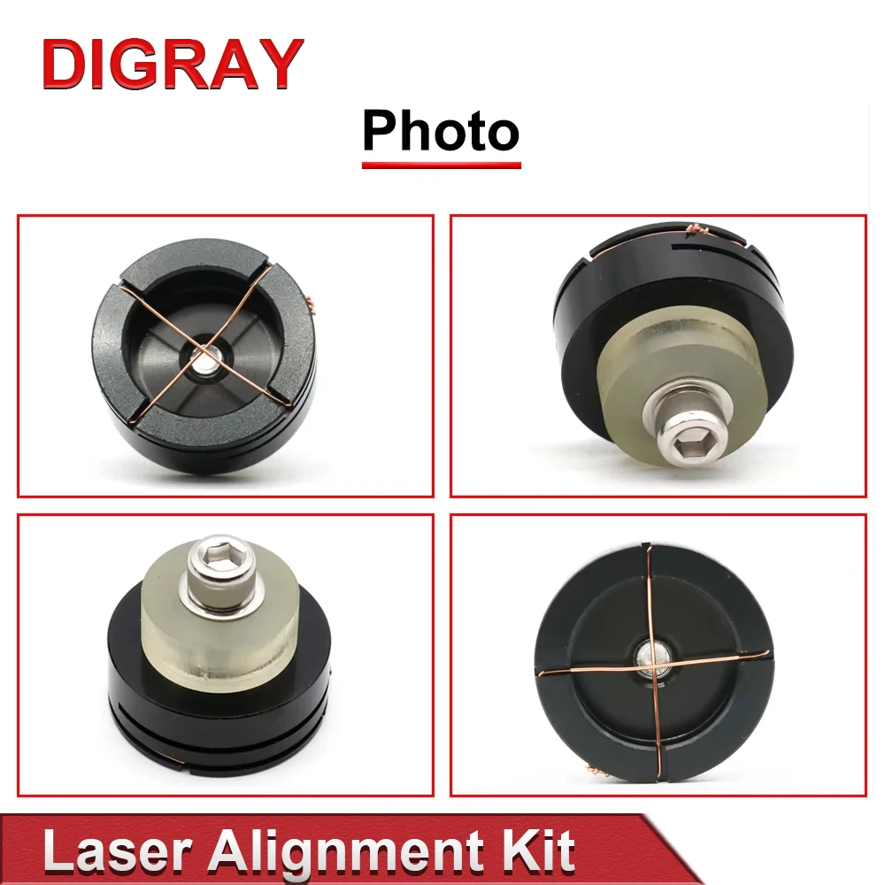 جهاز معايرة مسار الليزر DIGRAY طقم محاذاة منظم الضوء لآلة القطع بالليزر CO2 لضبط ليزر الكوليمات