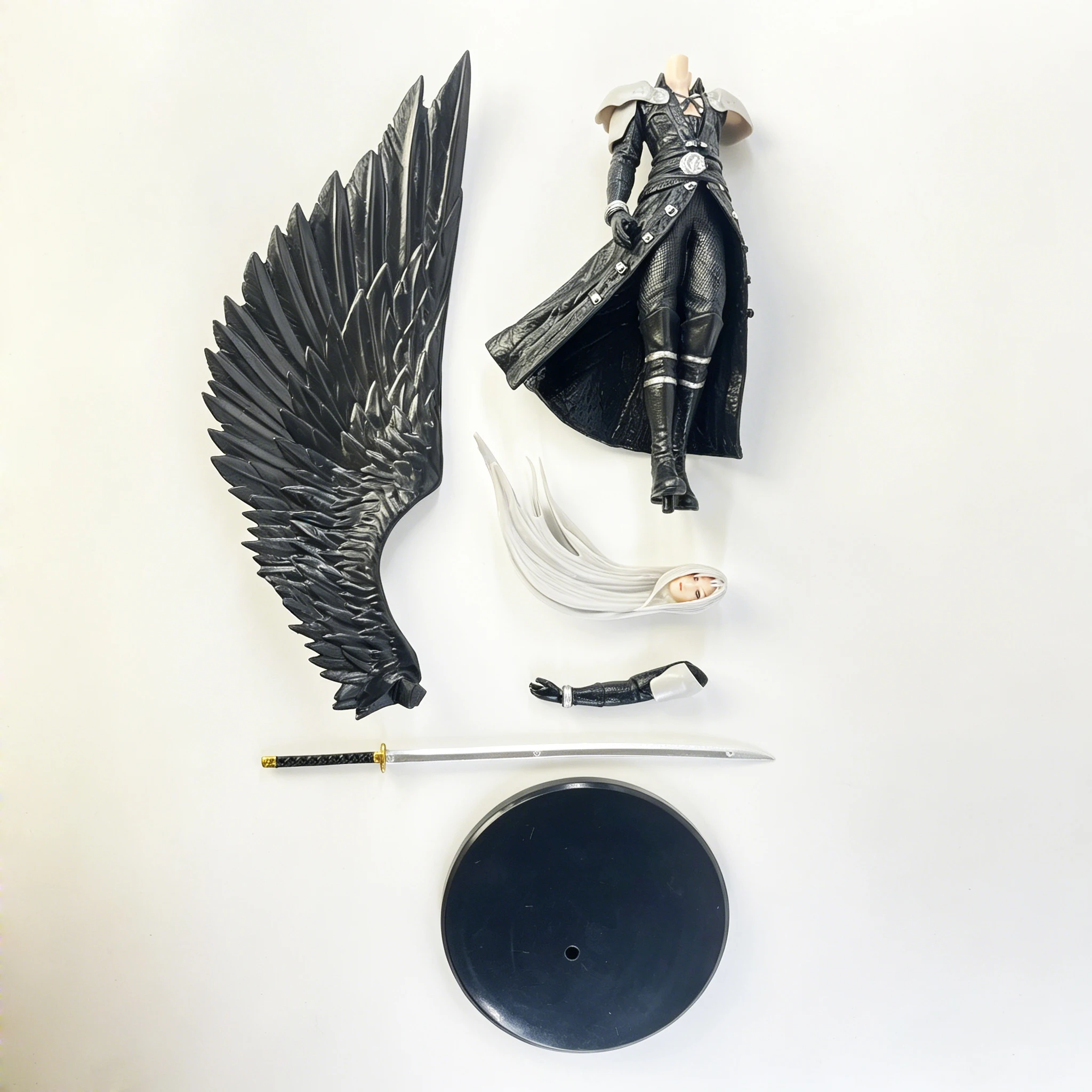 28cm Sephiroth Anime Figure Rebirth One-Winged Angel Action Figure Collection Model Desktop Ornaments Decoration image 6