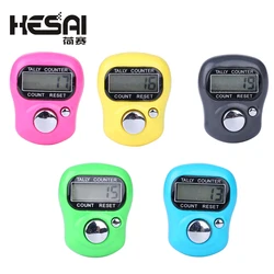 Mini Stitch Marker and Row Finger Counter LCD Electronic Digital Tally Counter for Sewing Knitting Weave Tool