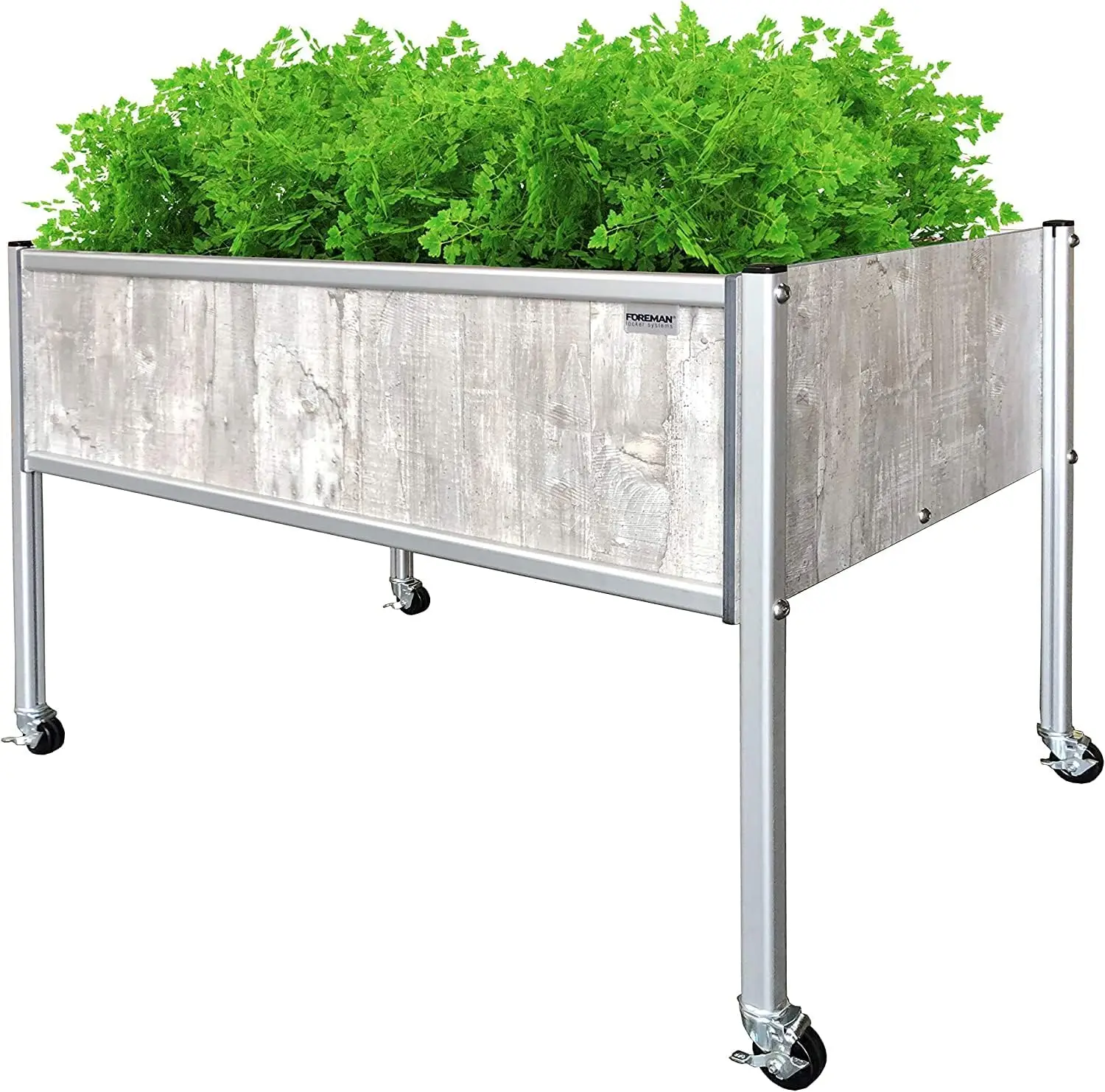 

Raised Garden Bed on Wheels – Weather-Resistant Raised Garden Bed (36" x 24" x 27") with Drainage, Ideal Raised Garden