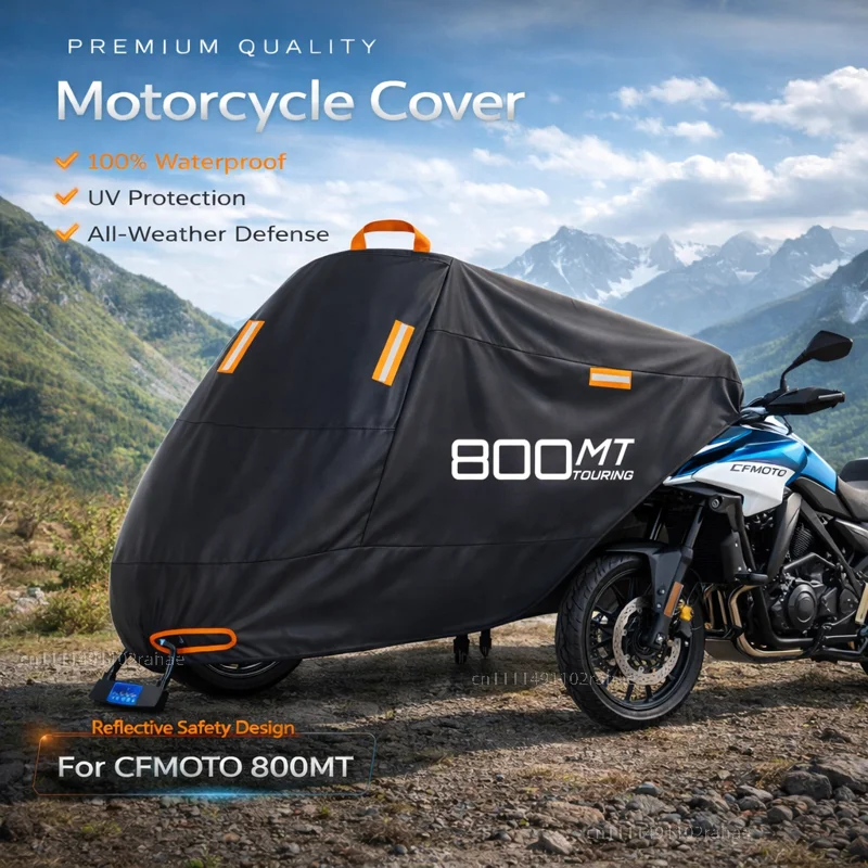 

Чехол для мотоцикла CFMOTO 800MT 2021, водонепроницаемый, сверхпрочный, из полиэстера, с защитой от ультрафиолета, для улицы, от дождя, пыли и солнца