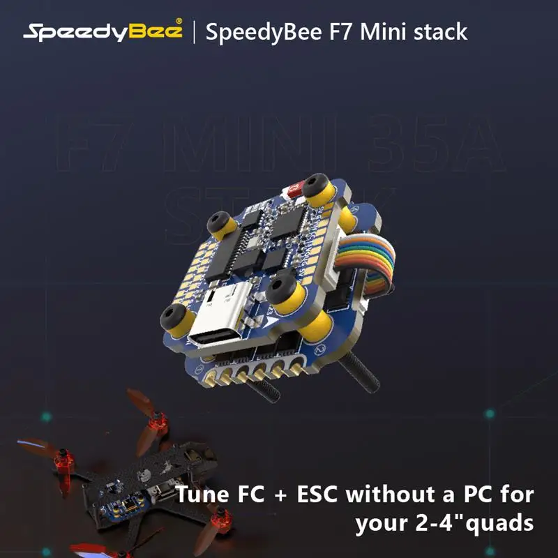 

SpeedyBee F7 Mini 35A 3-6S 8-bit Flight Controller Stack iNav Emuflight Betafligt