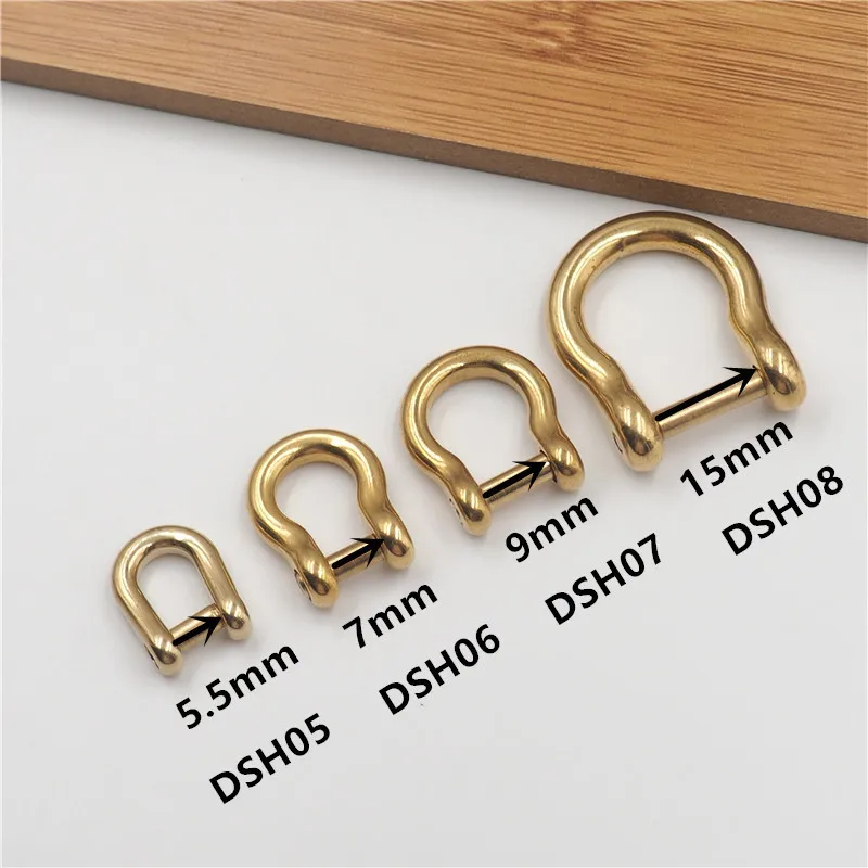 1pcs 9/15mm Messing d Ring Schnallen abnehmbare Schraube Metalls chnalle Handtasche Riemen Verschlüsse DIY Leder Handwerk Hardware Zubehör