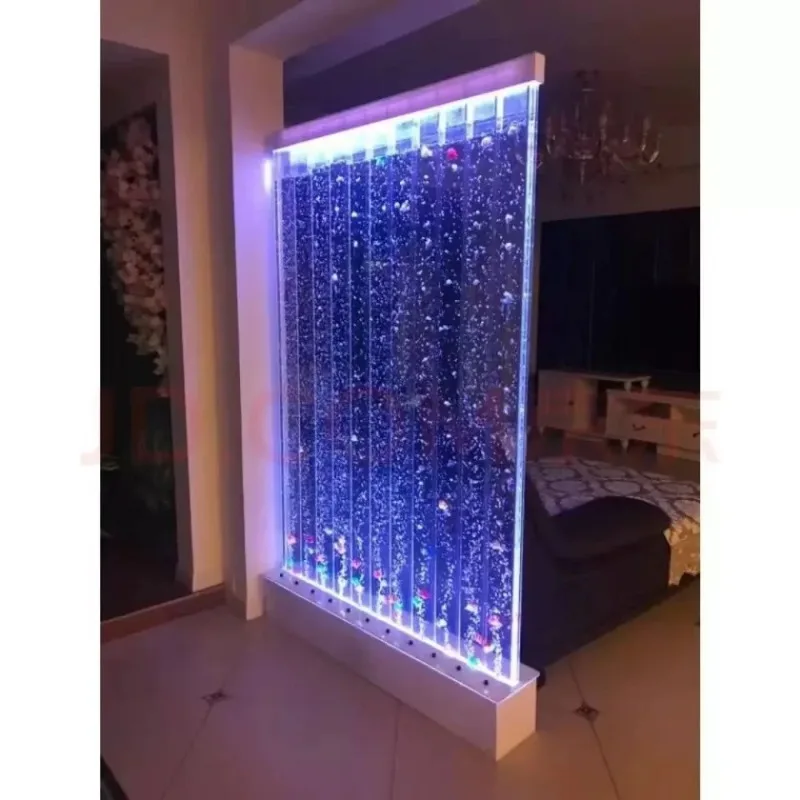 【2026】جدار فقاعة أكريليك لغرفة المعيشة ستارة مائية جدار عائلي مطعم مدخل شاشة تقسيم مبيعات المصنع مباشرة