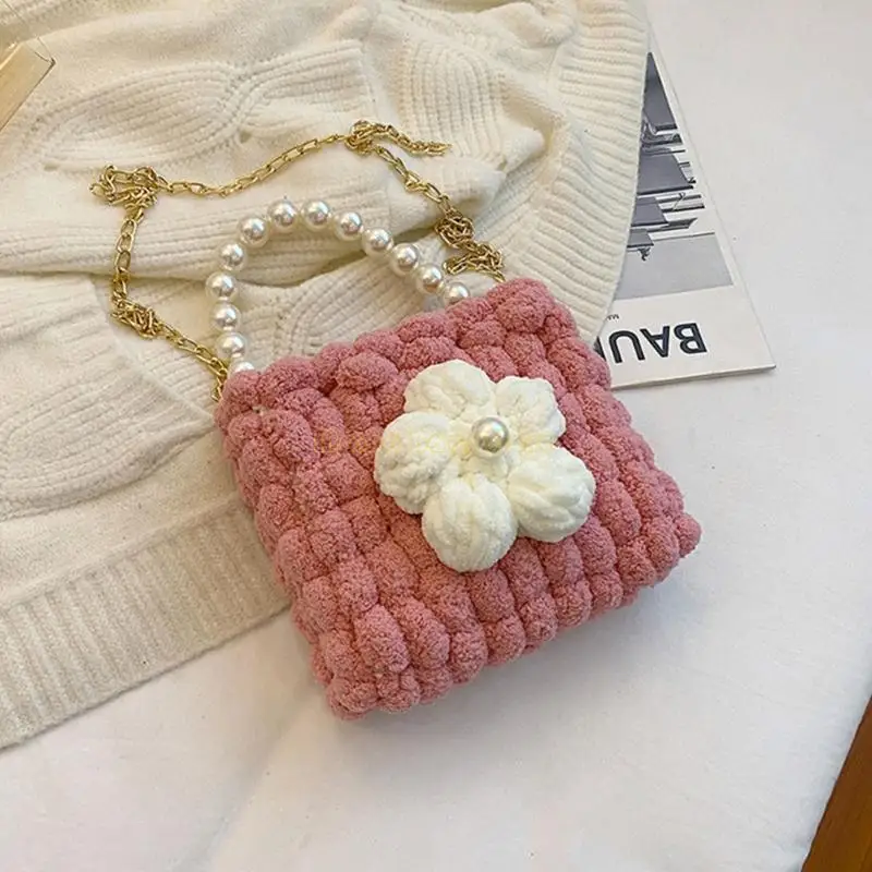 X90d Бохомианский вязаный пакет эргономичный дизайн мягкие сумки для плеч повседневная кошелек с поперечным телом.