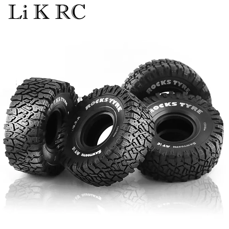 

For 1/10 Rc Crawler Car Trax Trx4 Axial Scx10 Wraith Scx10 Yikong Rgt Wrangler 1.9 Wheel 4pcs 1.9 Inch Rubber Tyre 120*48mm