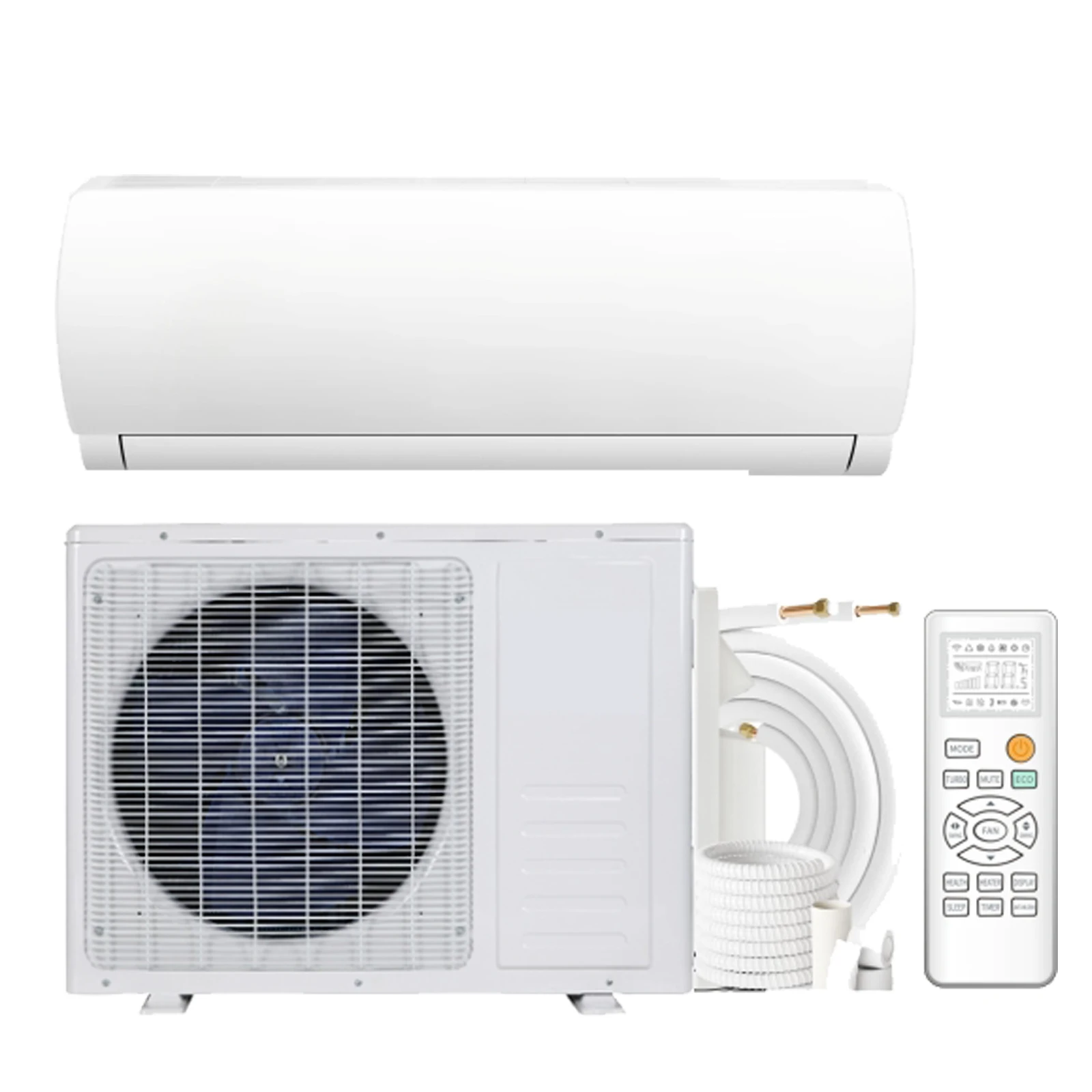 9000 BTU Mini Split Air Conditioner, 19 SEER, 230V, Heating System with Inverter, Wifi Enabled, Heat Pump, Cools/Heats Up to 450 Sq. Ft, Installation Kit