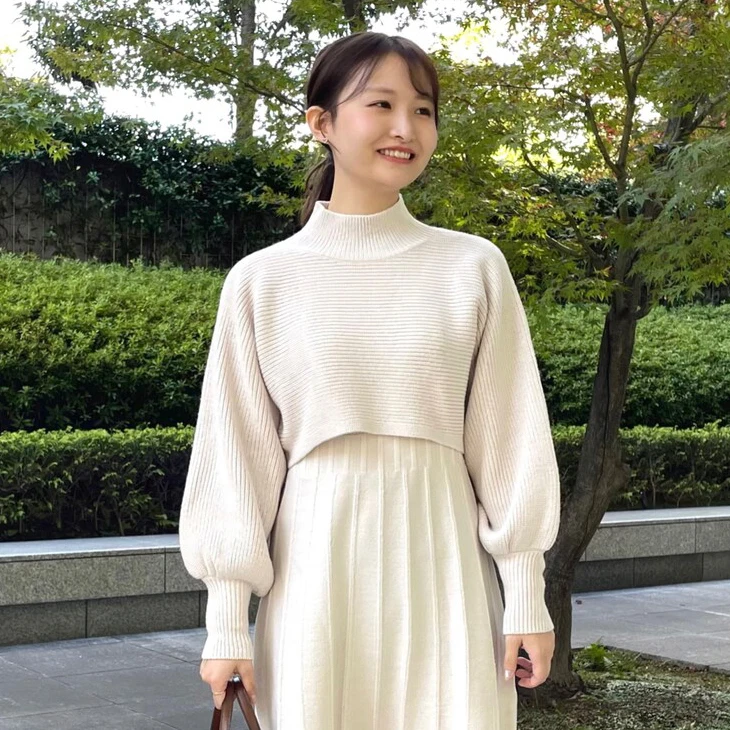 

ort Lantern Sve Sweater Stand Collar Outerwear Front ort Ba Long Women's Loose Fit Spring Season Regular Thin