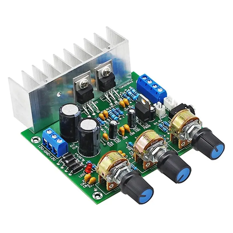 [B24B!】 Stereo HIFI Audio Amplifier Board TDA2030A 15Wx2 Power Amplifier For Speaker Sound System Smart Home Mini Amp Amplificad