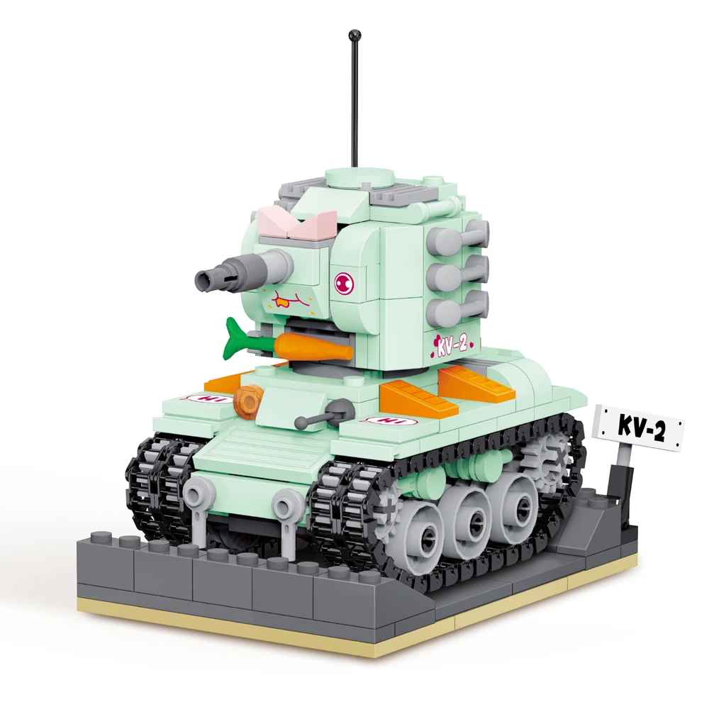 KNEW BUILT Military Mini Tank Building Blocks Kid Learning Toys Educational Bricks Model Construction Set for Children Restless