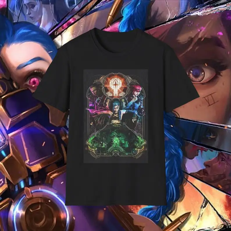 Arcane Jinx Vi Powder Unisex Softstyle T-Shirt