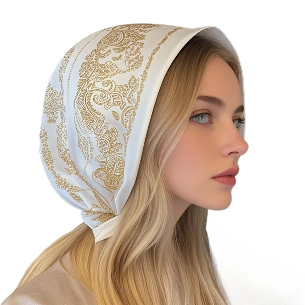 

68cm Frame Cashew Printed Scarf for Women Autumn and Winter Polyester Fiber Scarf for Warm Sun Protection Neck Turban Shawl