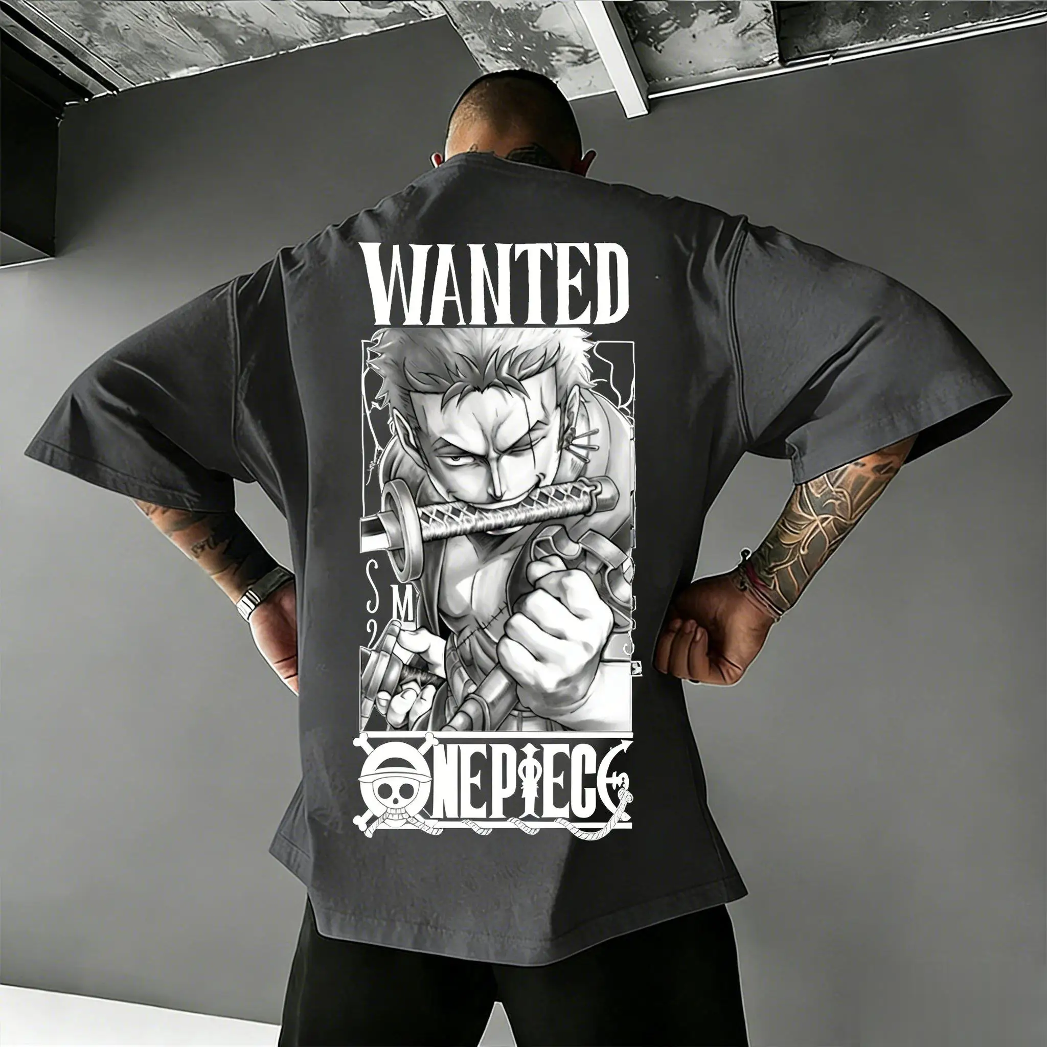 Sommer 2026 One Piece Luffy Zoro Anime T-Shirt für Herren und Damen, Baumwolle, Kurzarm, Cartoon-Print, Streetwear, Lässiges Grafik-Oberteil