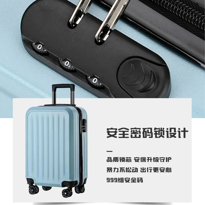 New 20inch Large Capacity Luggage Casual Travel Trolley Case Boarding Case Outgoing Suitcase ABS+PC