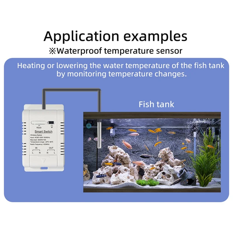 Y45A-Temperature And Humidity Switch Intelligent Thermostat Smart Wifi Smart 20AB Breaker For Ewelink Alexa Google