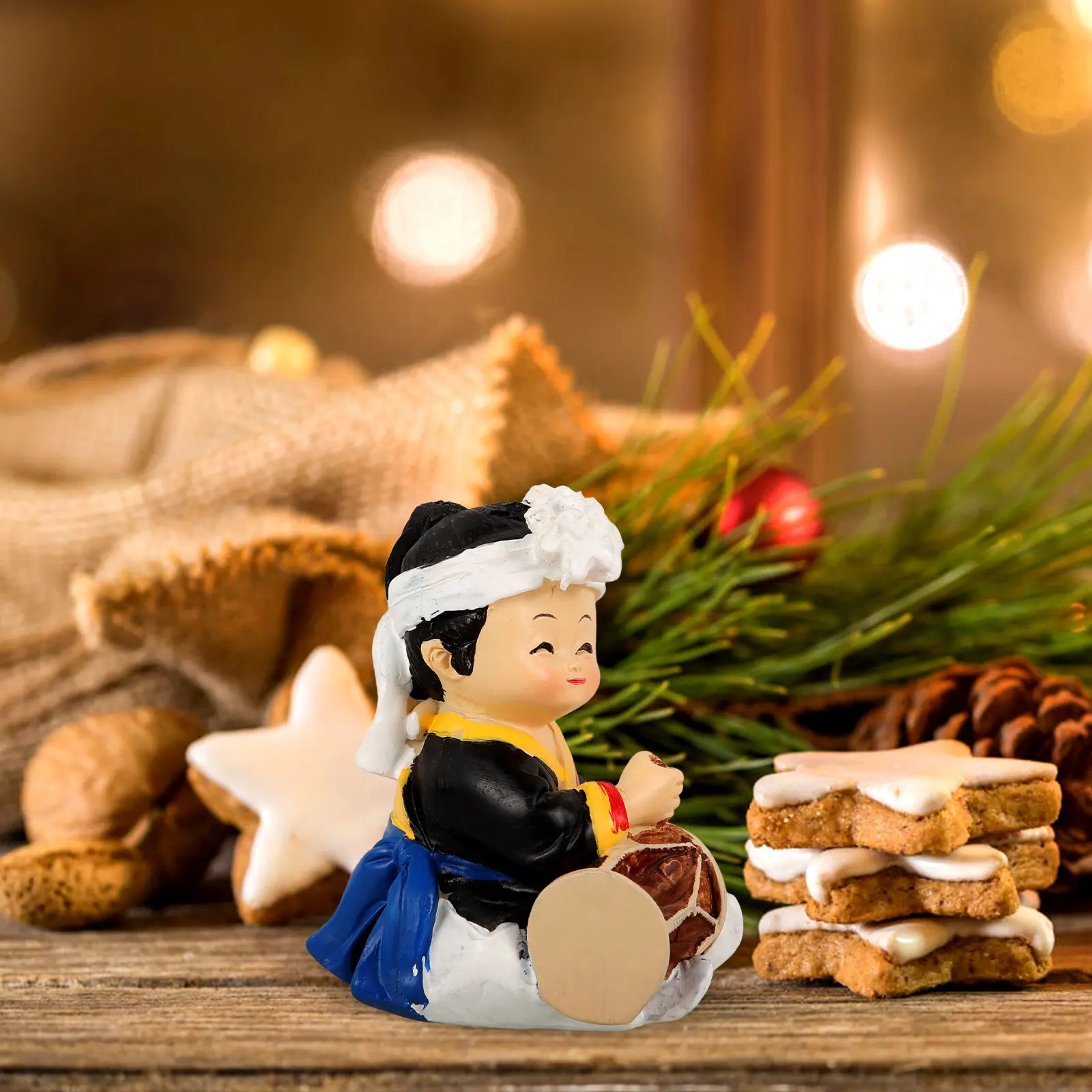 

Маленький традиционный корейский мультяшный декор: Изысканное ручное изделие для рабочего стола в элегантном корейском стиле