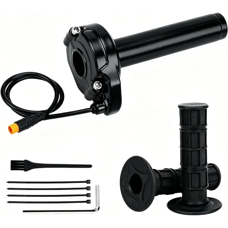 Quick Full Twist Ebike Twist Throttle 3Pin Protective 12V‑72V Universal for HappyRun Freego Electric Bicycle Gas Accelerator Kit