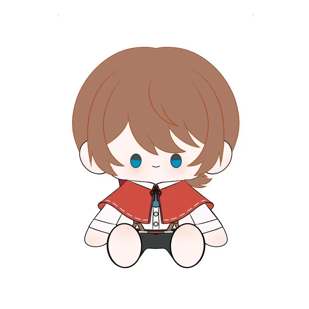 Identität v Freder ick Kreiburg Anime sitzen Haltung Plüsch niedlich ausgestopft Kissen 40cm Plüschtiere Kostüm Anzug Geburtstags geschenke Jungen