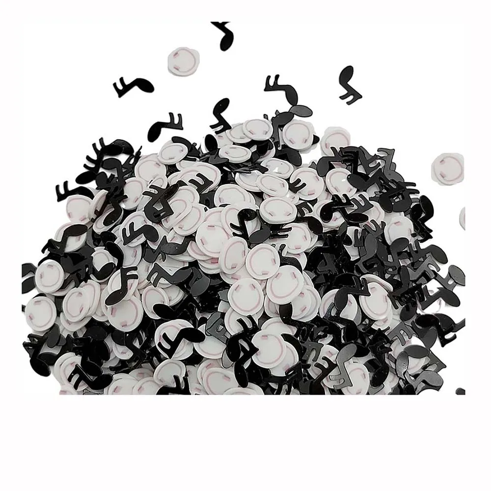 Lovely Musical Note Headset Polymer Hot Soft Clay Slice Sprinkles For Slime Fillings Scrapbooking Nail Art Decoration