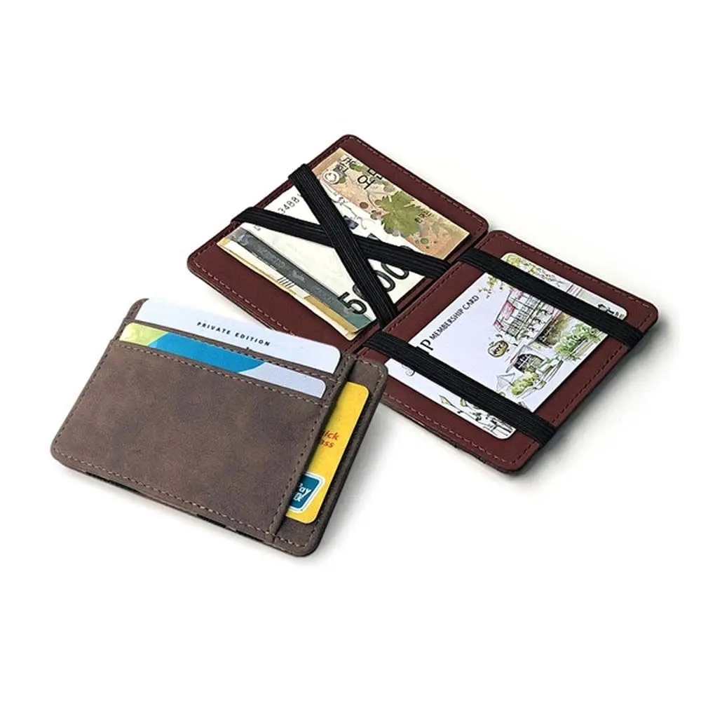 Mini Zipper Bag Coin Purse Coin Pocket Card Case Magic Money Clip Men Card Holder ID Card Holder Slim Wallet