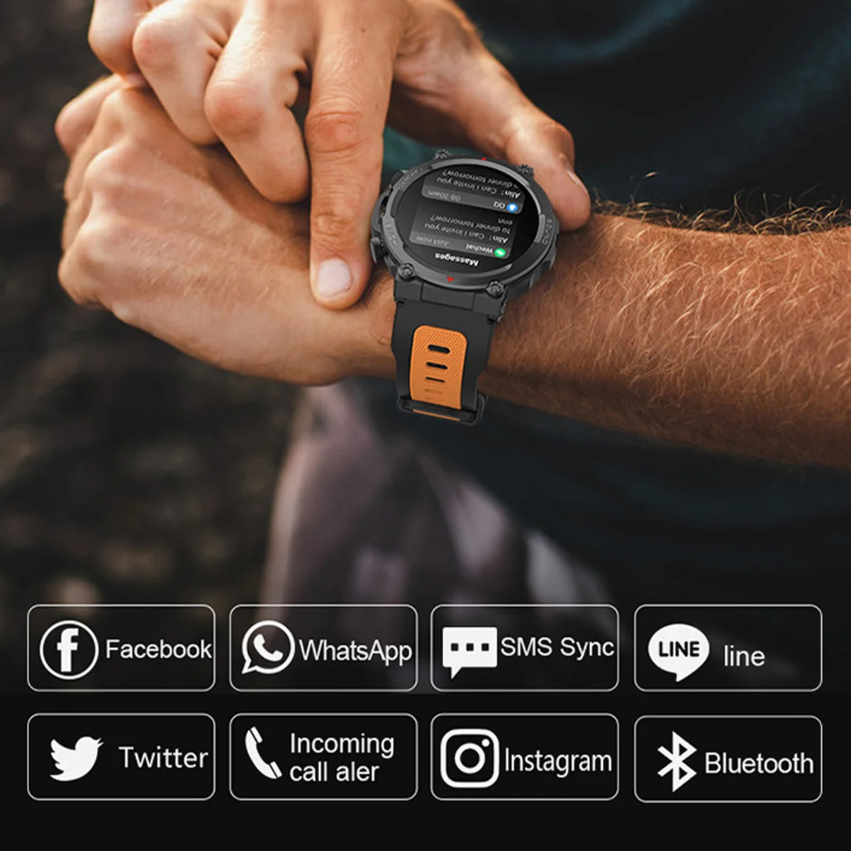 Xiaomi youtin Smart Watch Men Outdoor Sport Fitness Tracker asystent głosowy Bluetooth Call pulsometr damski zegarek na rękę