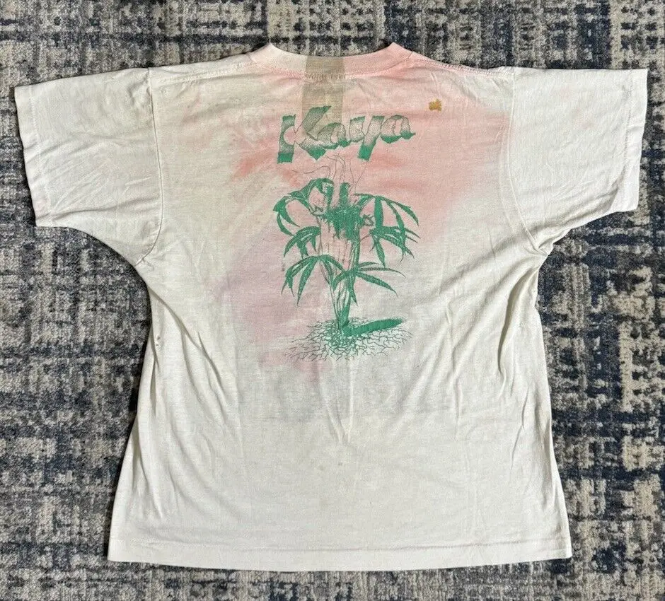 Camiseta Vintage de los 80 Bob Marley & The Wailers Kaya L, camiseta de Reggae Music Roots de Jamaica