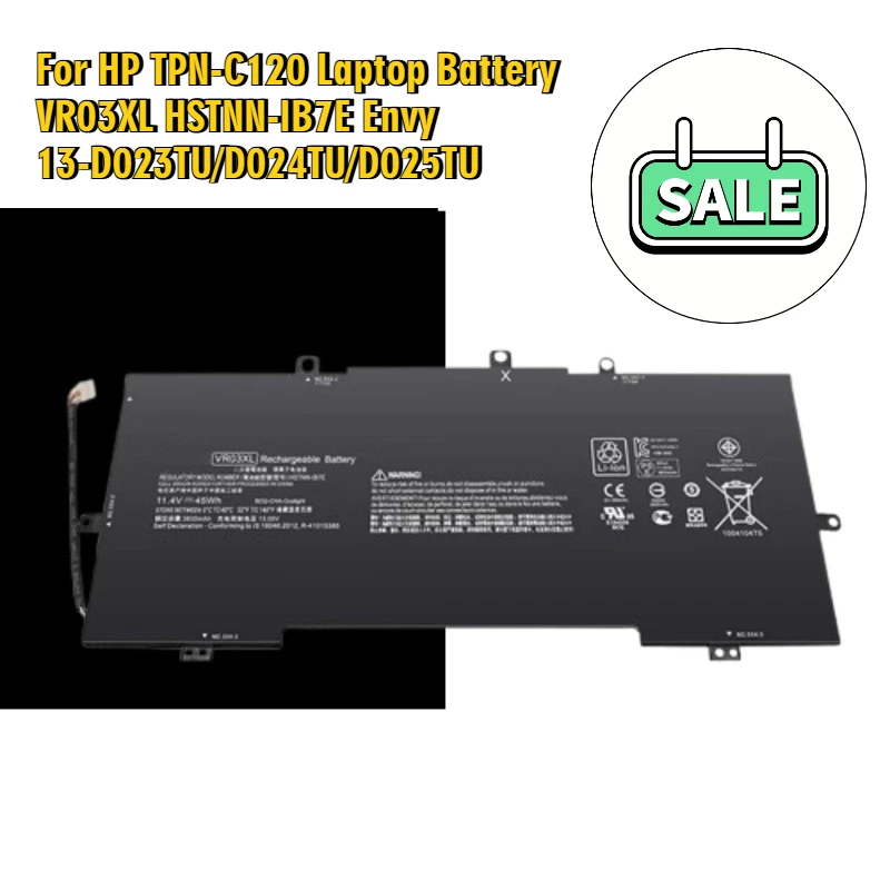 

For HP TPN-C120 Laptop Battery VR03XL HSTNN-IB7E Envy 13-D023TU/D024TU/D025TU