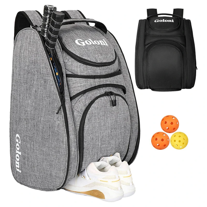 Professional Pickleball Racquet Backpack Shoe Compartment 4R Pickleball Padel Bag Multi-functional Tennis Padel Sports Handbag