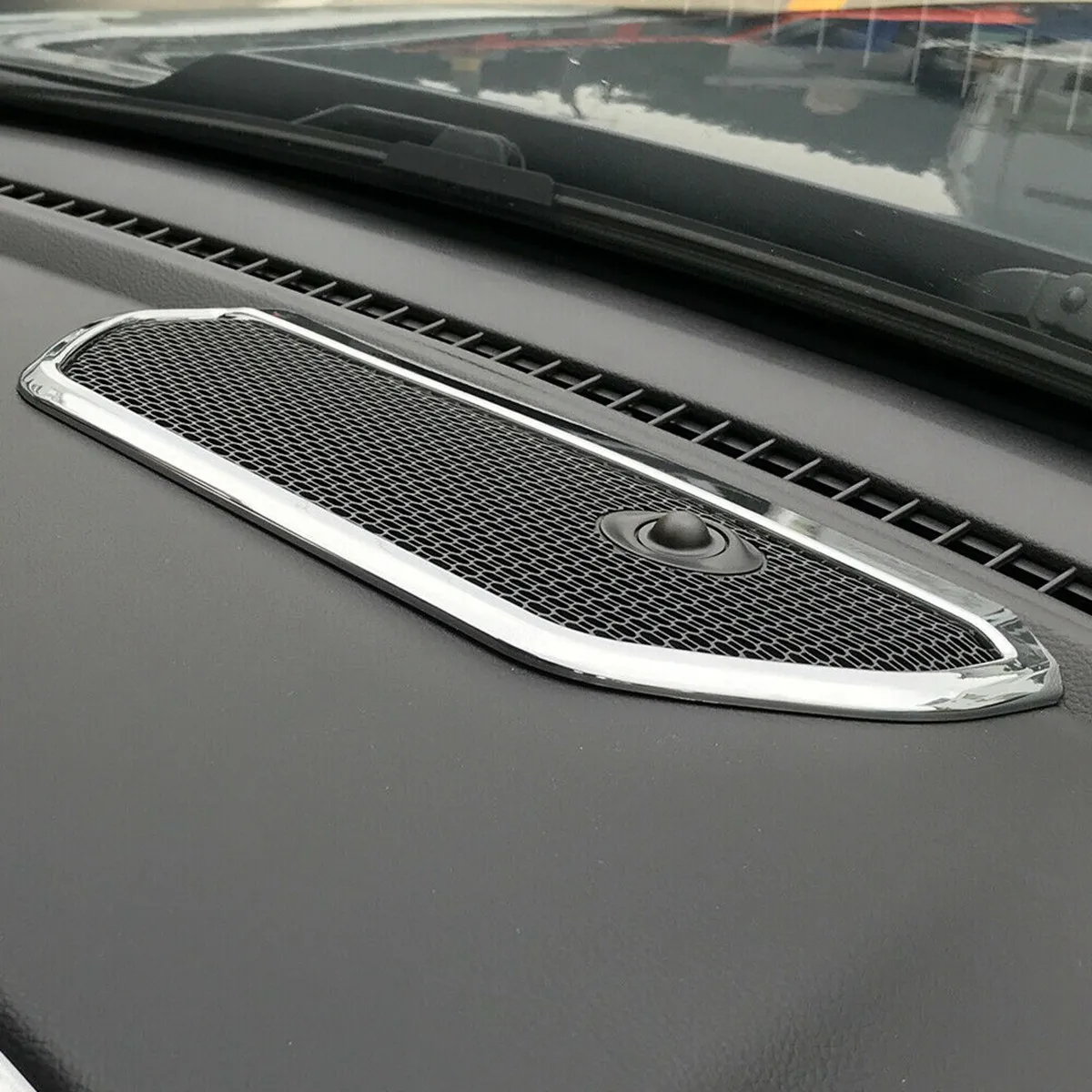 

Center Console Speaker Cover Trim Ring ABS For Dodge Ram 1500 2018 2019 2020 2021 Accessories