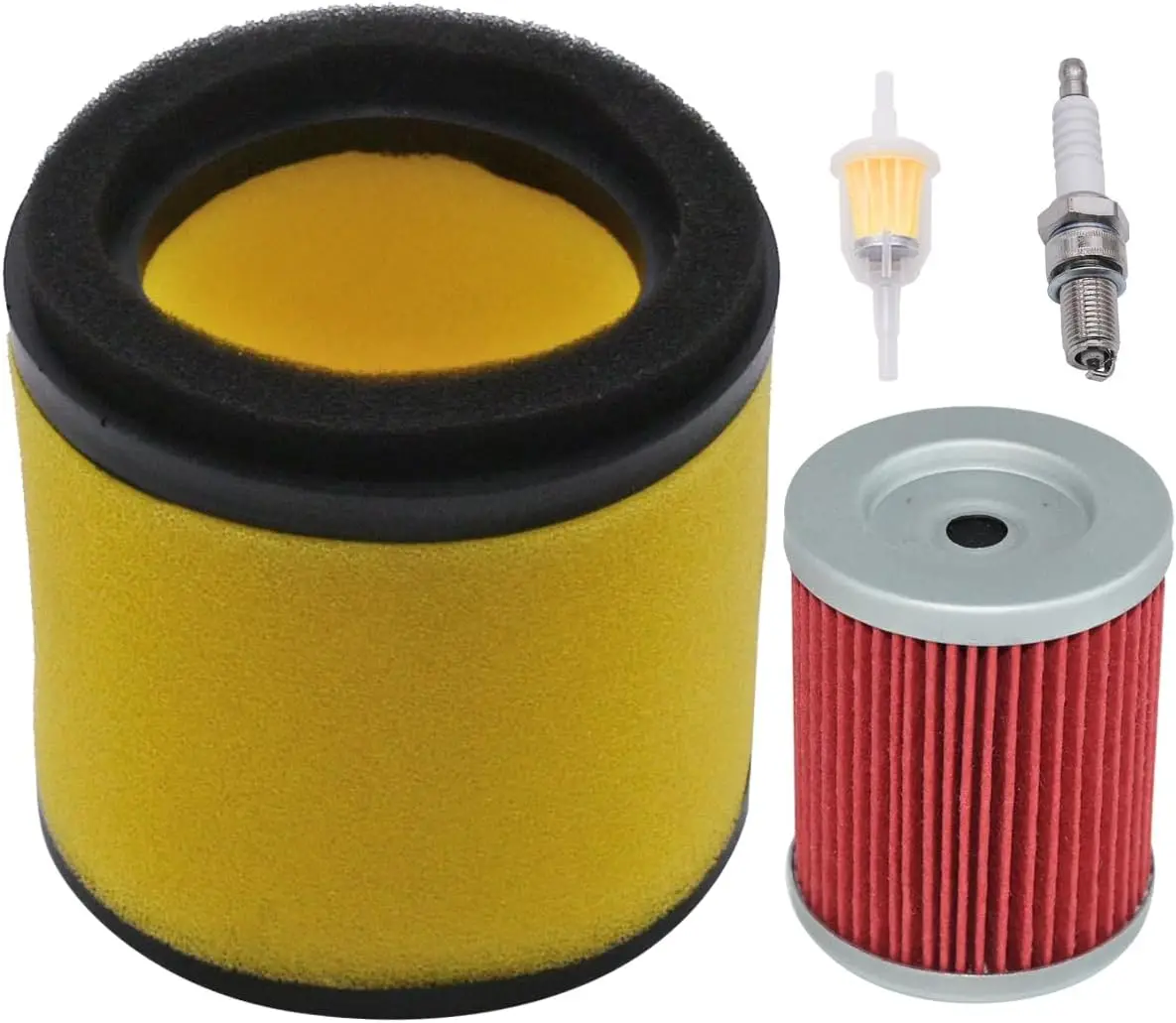 Kit de Afinación de Filtro de Aire y Filtro de Aceite 0470-355 0470-421 Compatible con Arctic Cat 300 2x4 4x4, Arctic Cat 250 2x4 4x4 MRP ATV con Bujía