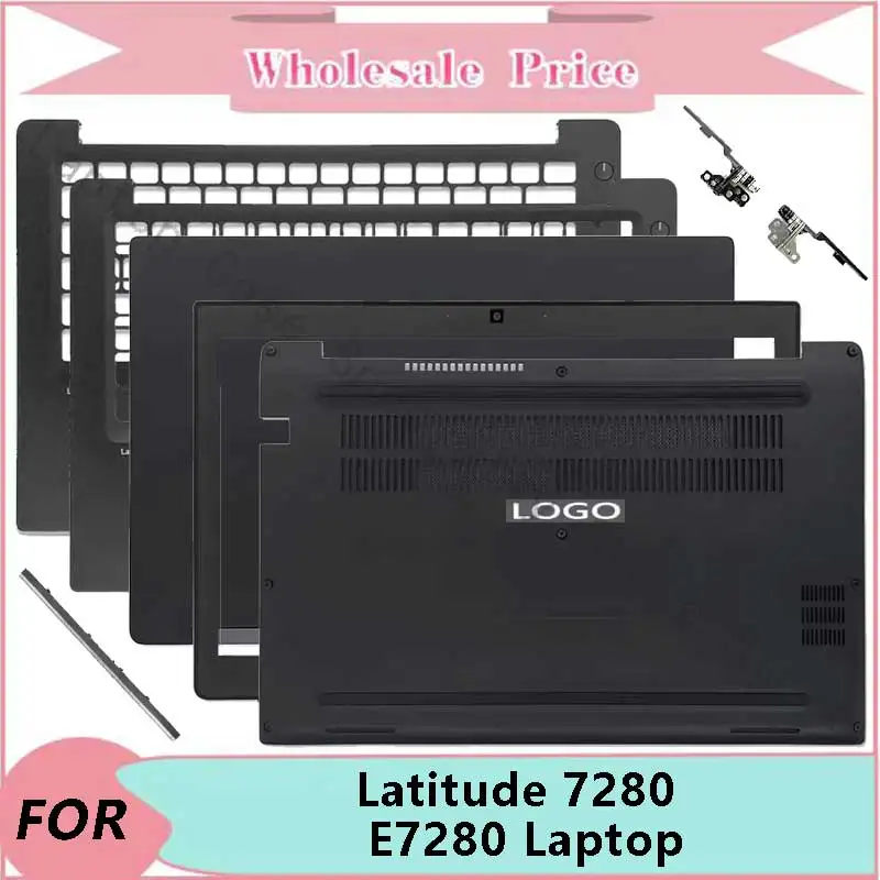 New For Lenovo Latitude 7280 E7280 Laptop LCD Back Cover Front Bezel Upper Palmrest Bottom Base Case Keyboard Hinges