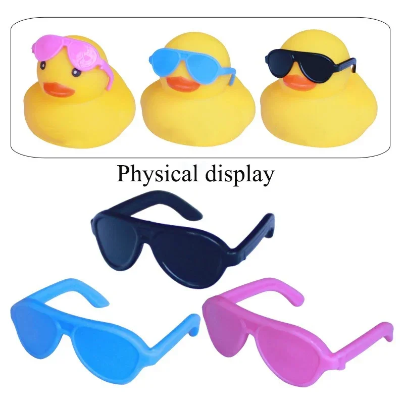 Car Decor Bath Duck Mini Rubber Ducks Accessories Outfit Rubber Ducky Duck Bath Toy Bathtub Toys for Kids Birthday Party Favor