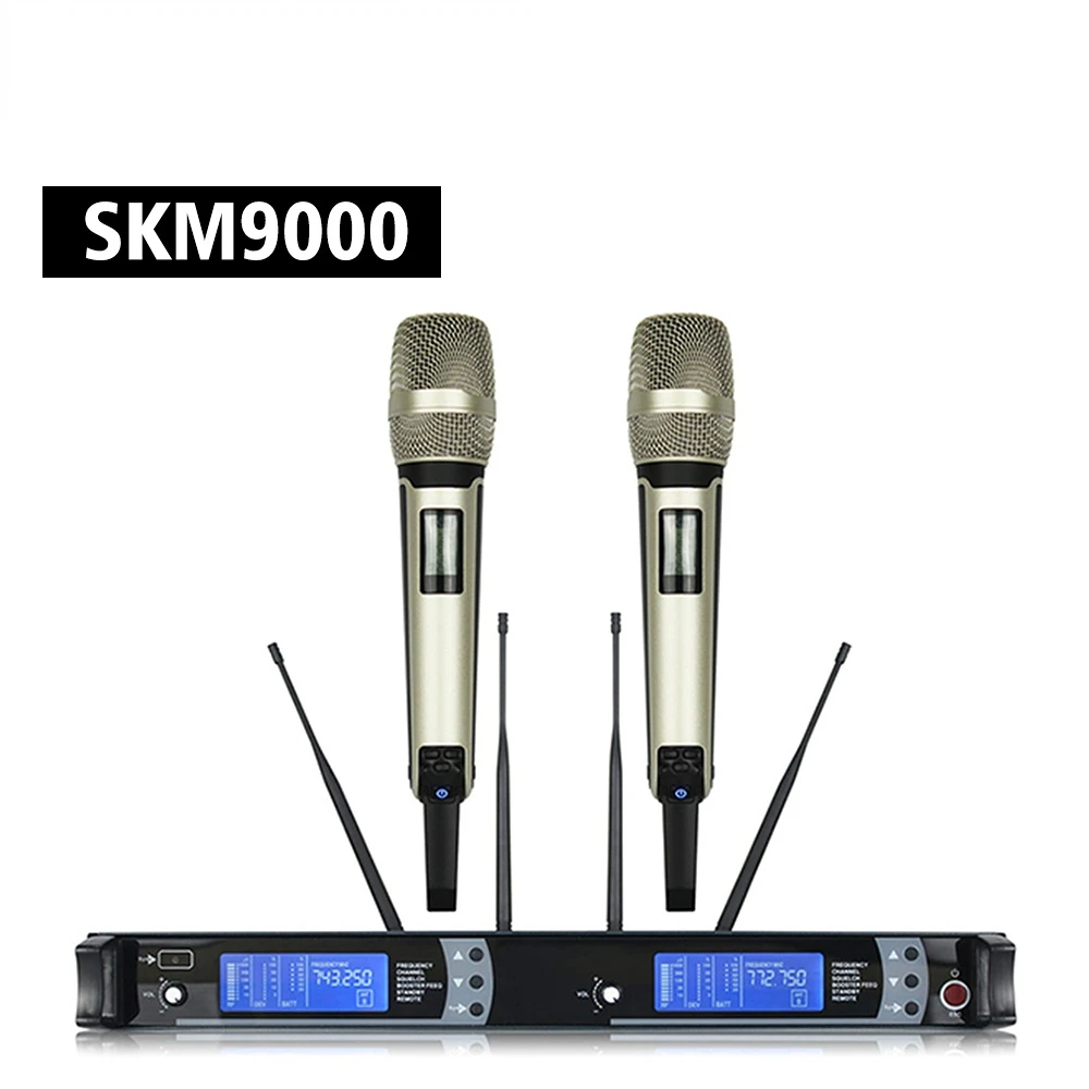 

SKM9000 Professional Wireless Microphone System Stage Performance UHF True Diversity With Handheld Microhpones for Sennheiser