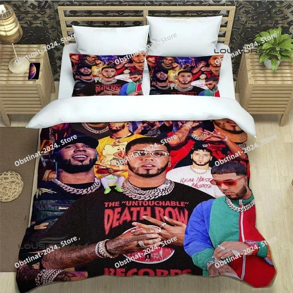 

Rapper Anuel AA printed Bedding Sets exquisite bed supplies set duvet cover bed comforter set bedding set luxury birthday gift