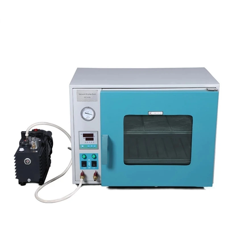 

ZOIBKD Laboratory Equipment 8L Vacuum Drying Box Equipped with Portable 2XZ-1 Rotary Vane Vacuum Pump DZF-6010