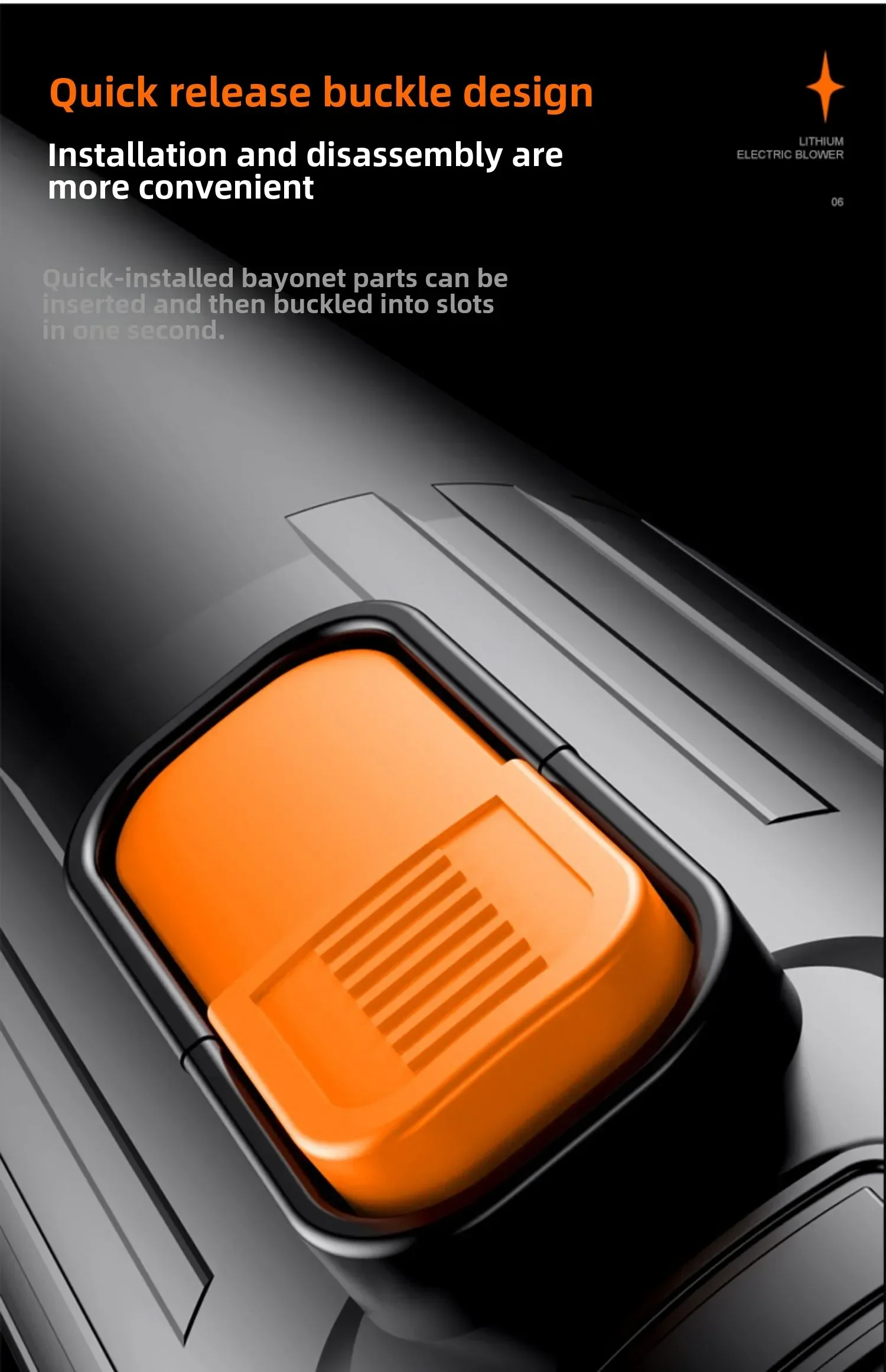 Souffleur industriel haute puissance pour le dépoussiérage du sol de construction