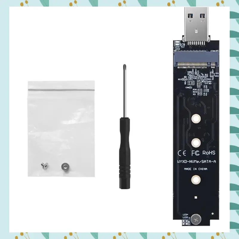 

A71P Встроенная плата адаптера Nvme PCIE к USB 3.1 Тип A M.2 Модуль платы адаптера Многофункциональный удобный модуль