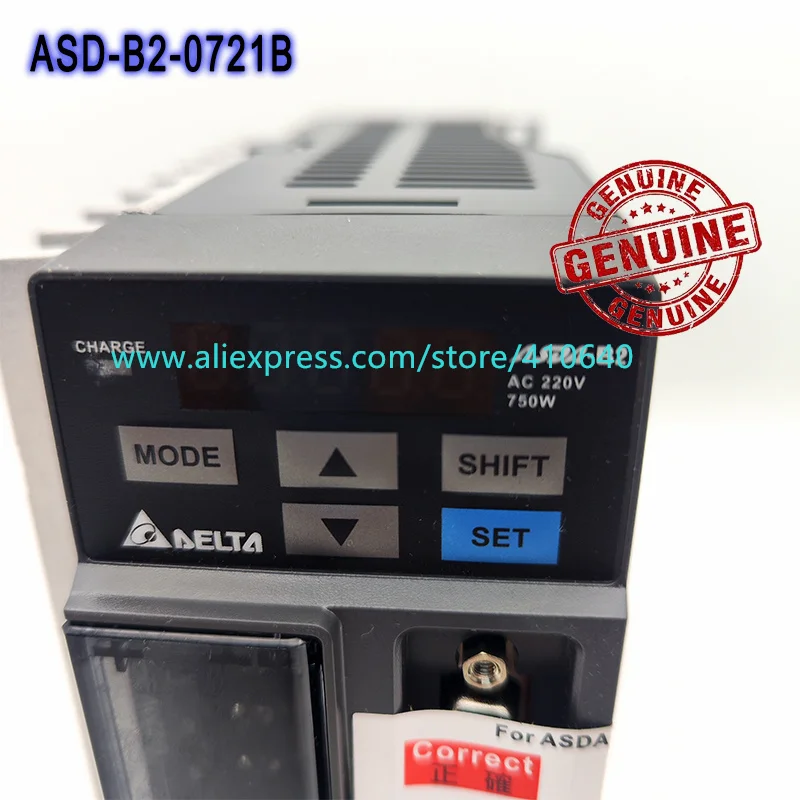 Imagem -03 - Servo Motor Drive 100 Genuine 750w Trabalho com ac Servo Motor Ecma-c20807rs Asd-b20721-b ac