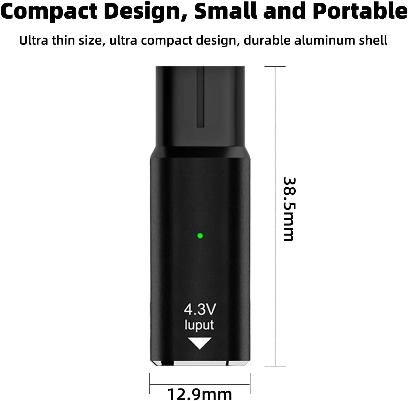 2 Pack 4.3V Type-C A00390 Charger Adapter, USB-C Charging Converter for Philips Norelco OneBlade QP2520 Series Electric Shaver