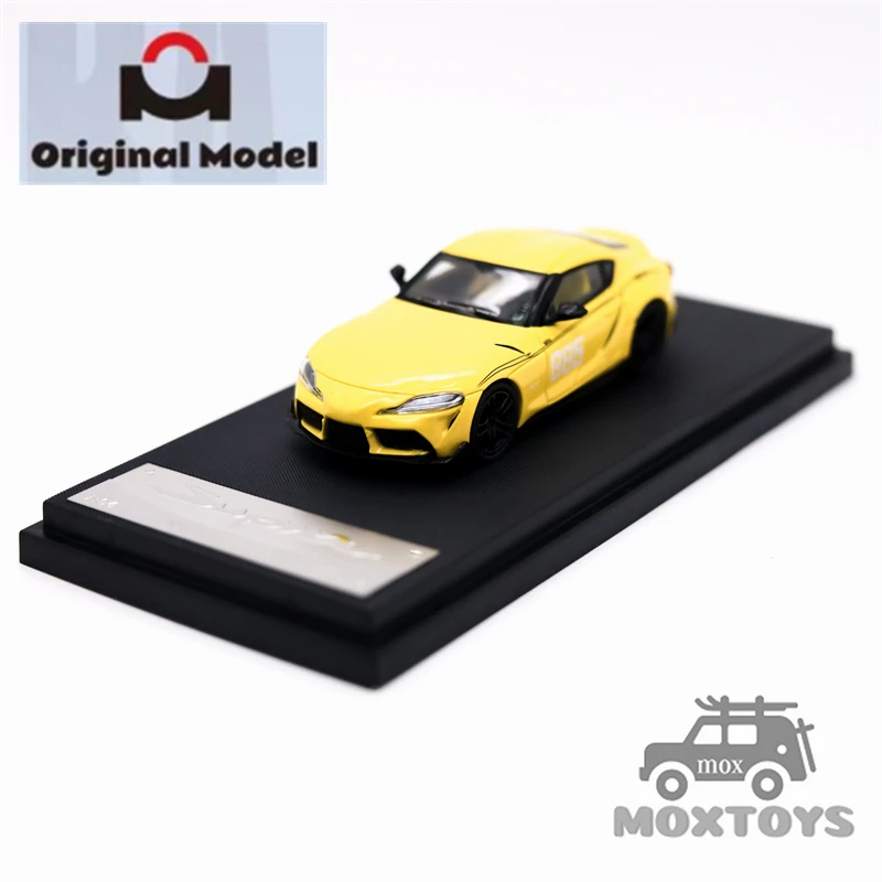 

Original Model OM 1:64 supraA90 MF ghost Yellow Limited999 Diecast Model Car
