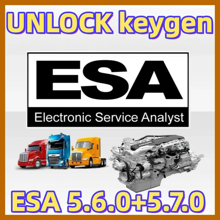 Diagnostic With 2024 Full SW Flash Files & keygen UNLOCK for Paccar Electronic Service Analyst ESA 5.7+5.6 Truck