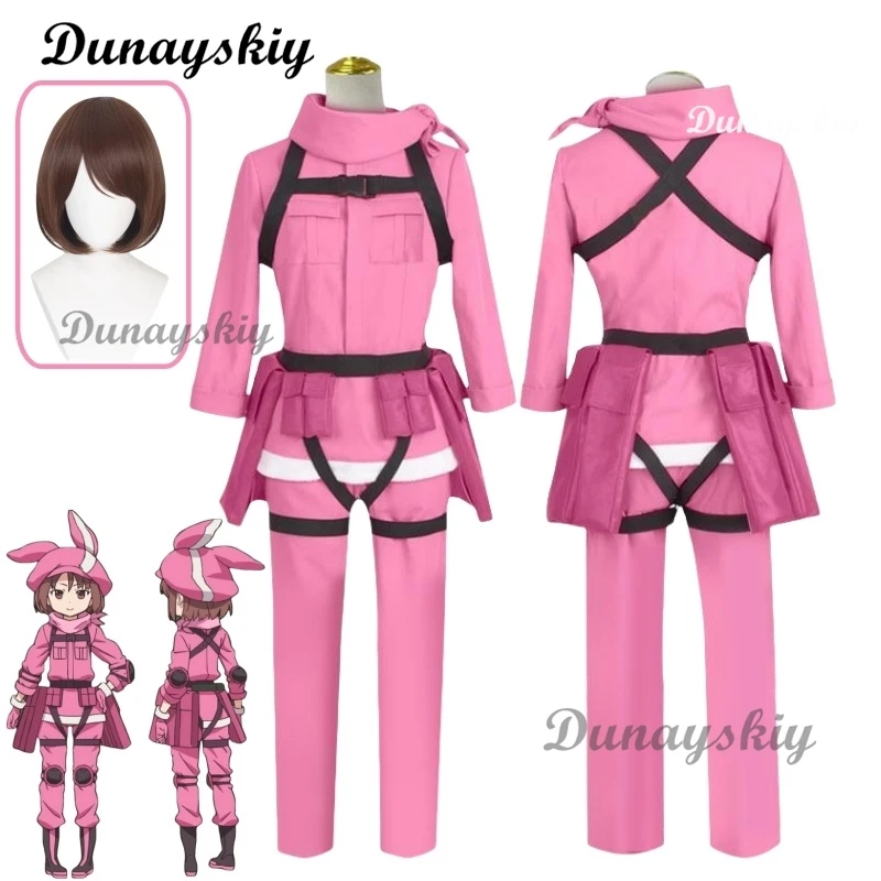 أنيمي تأثيري البديل بندقية غيل على الانترنت Kohiruimaki كارين لين معطف السراويل الزي الرسمي ازياء شعر مستعار