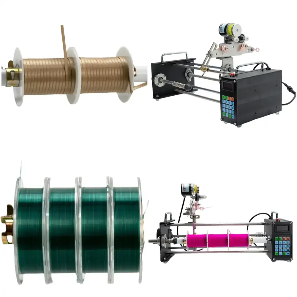 

Hot Sale Multifunctional Plastic Winding Machine Bobbin Rewinding Yarn Cone Winder for Fishing Line and Flat Wire
