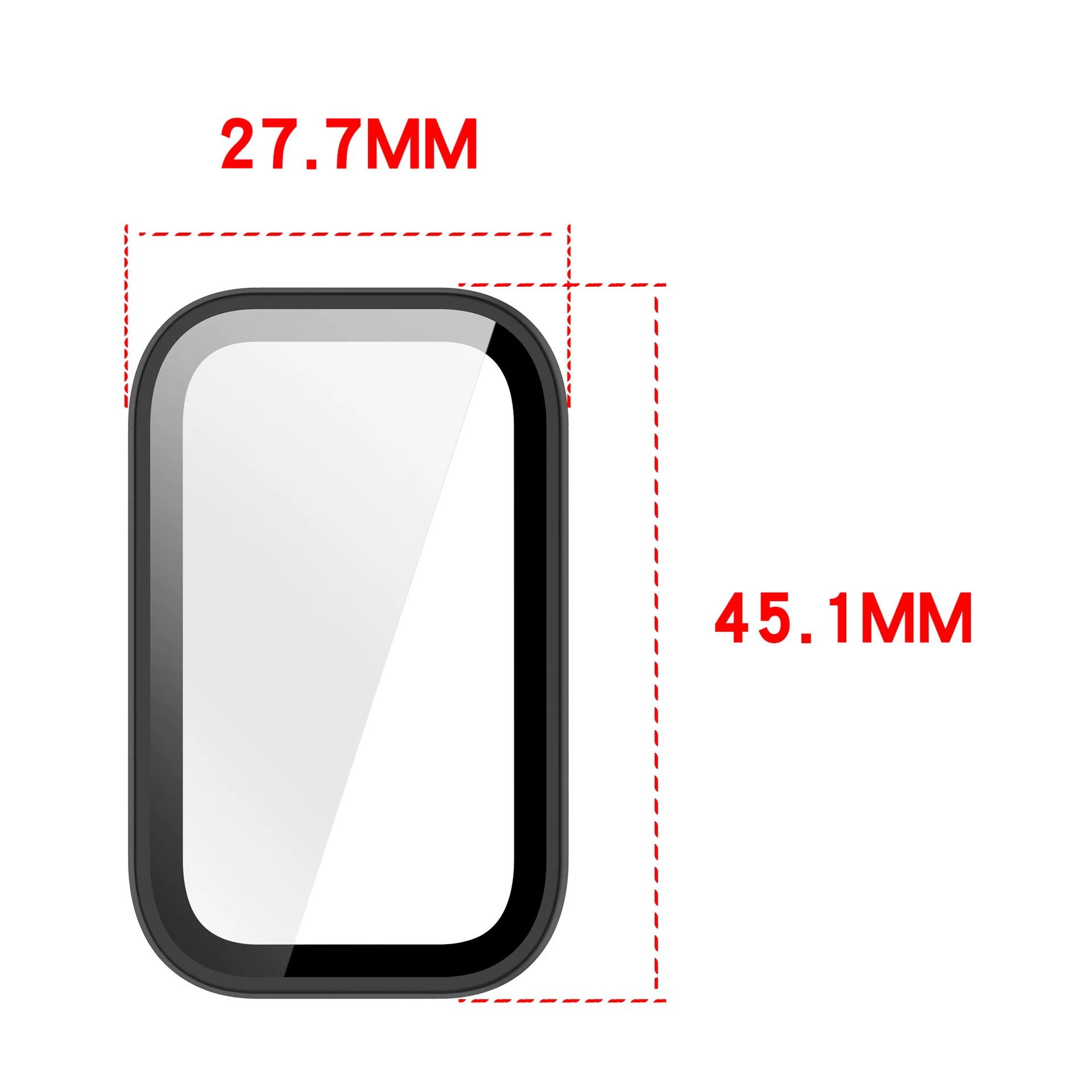 PC+Glass Case For XIAOMI Smart Band 11 Active Screen Protector Tempered Glass Cover For Xiaomi Mi Band 11 Active Protective Case image 2