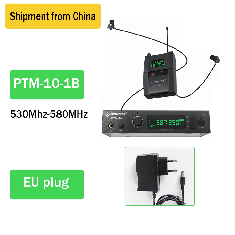 900/500/600MHz Band Phenyx Pro PTM-10 Draadloze podiumretour voor kerkvoliehuis