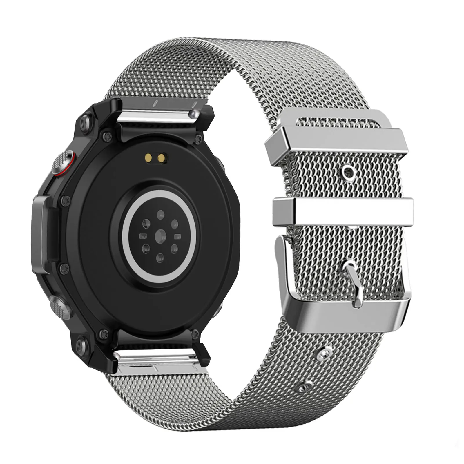 

Classic Bands for Amazfit T-Rex 3 Band, Metal Mesh Adjustable Strap