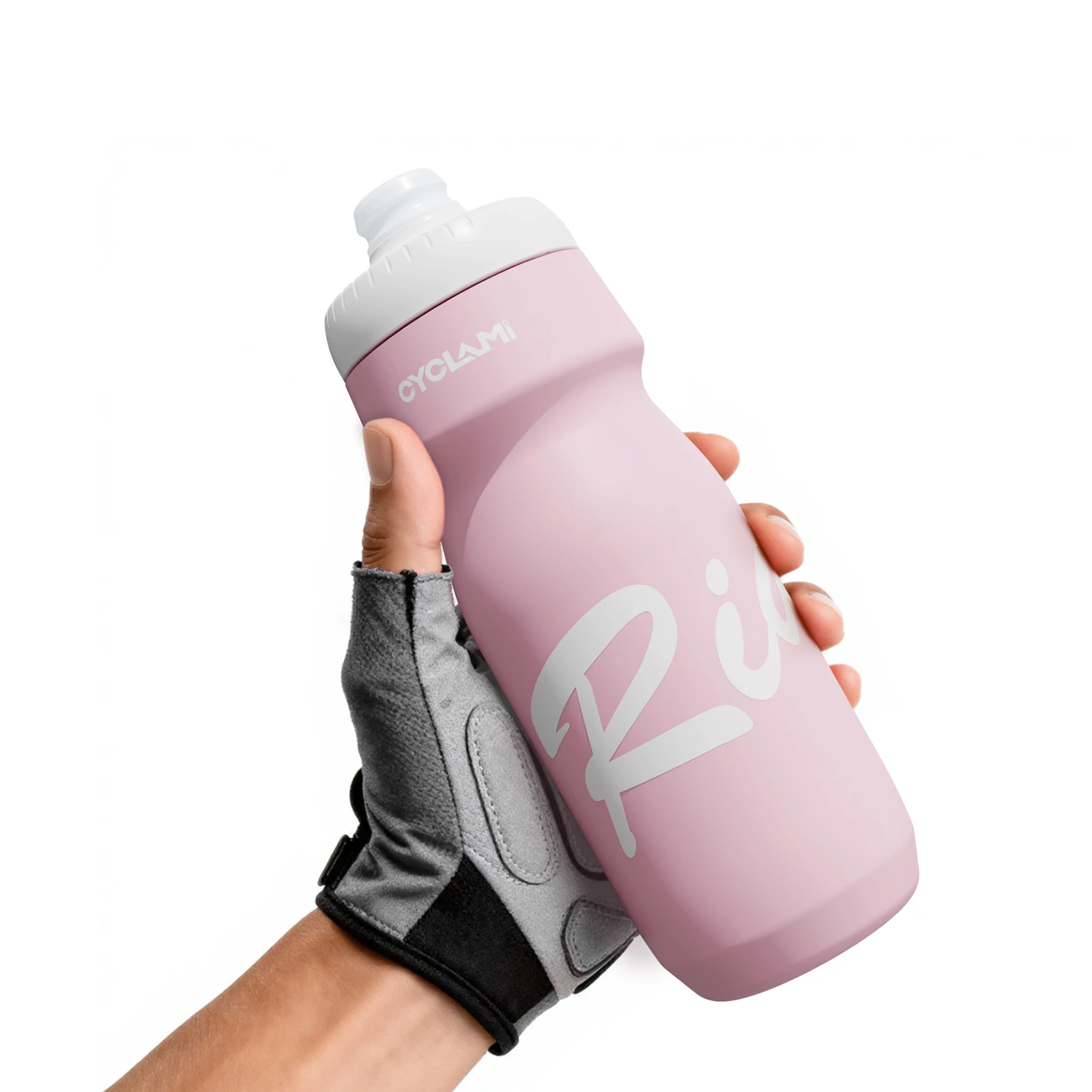 CYCLAMI Fahrrad-Trinkflasche 650ml Ultraleicht Auslaufsicher Quetschbar Geschmacksneutral für Camping Wandern Sport Fahrrad