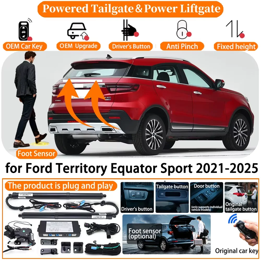 

Car Smart Powered Tailgate system for Ford Territory Equator Sport 2021-2025 Automatic Electric Power Tailgate Tail Gate Lift